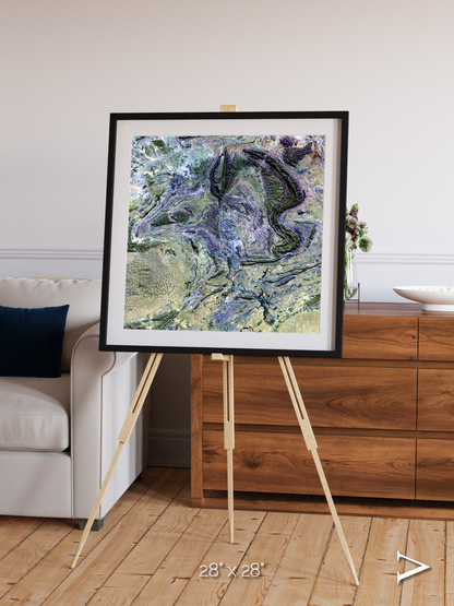 Mountain Textures, MacDonnell Ranges Framed & Mounted Print