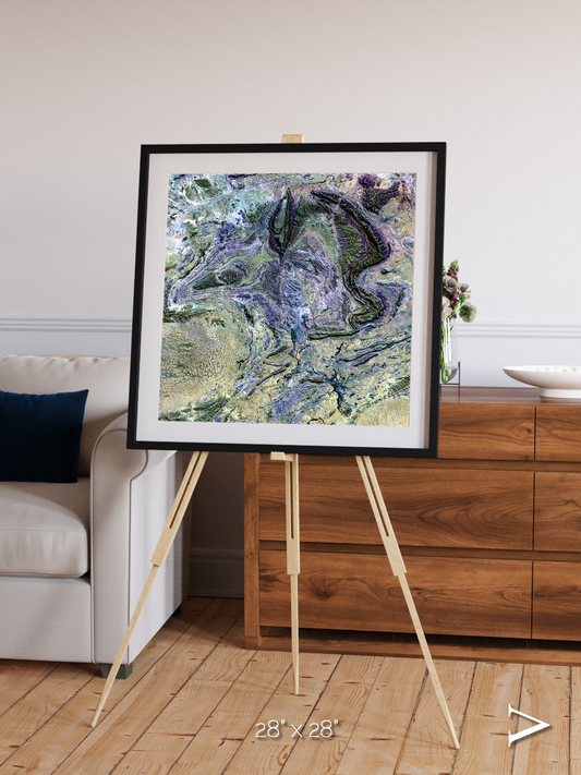 Mountain Textures, MacDonnell Ranges Framed & Mounted Print
