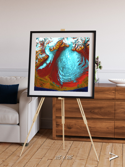 Glacial Passage, Malaspina Glacier Framed & Mounted Print