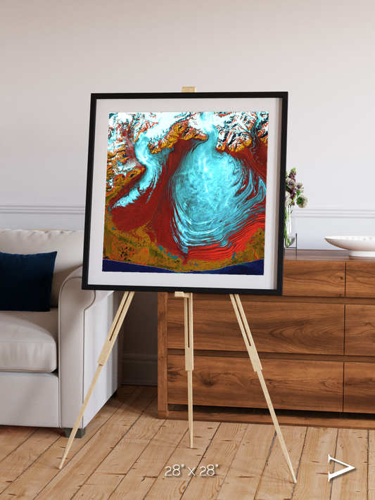 Glacial Passage, Malaspina Glacier Framed & Mounted Print