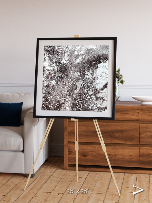 River Threads, Mayn River Framed & Mounted Print