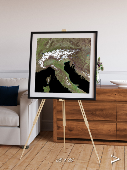 Tidal Patterns, Mediterranean Sea Framed & Mounted Print