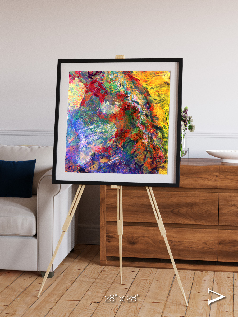 Melted Earth, Great Sandy Desert Framed & Mounted Print
