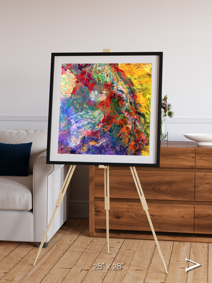 Melted Earth, Great Sandy Desert Framed & Mounted Print