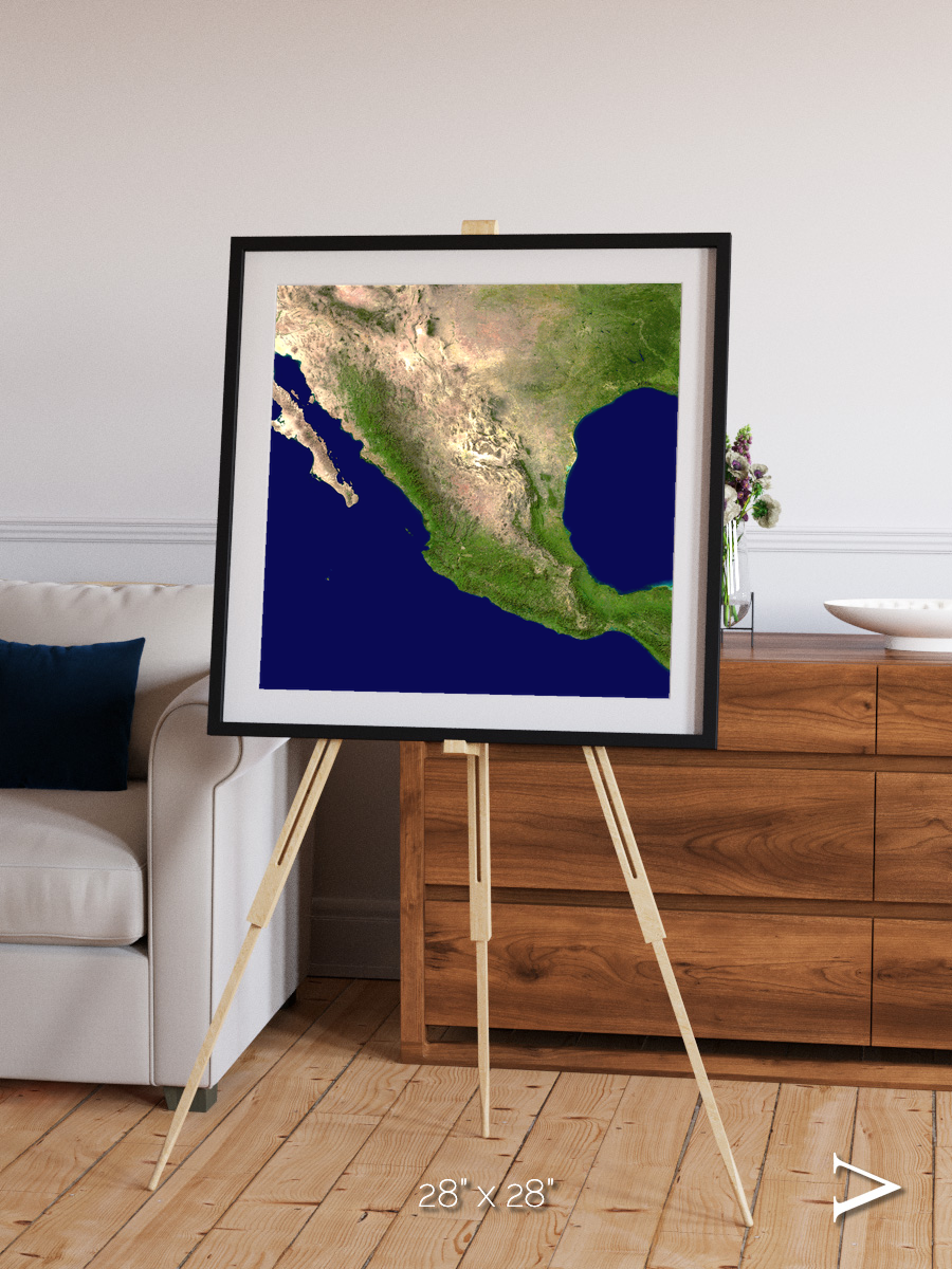 Windwritten Sands, Mexico and Central America Framed & Mounted Print