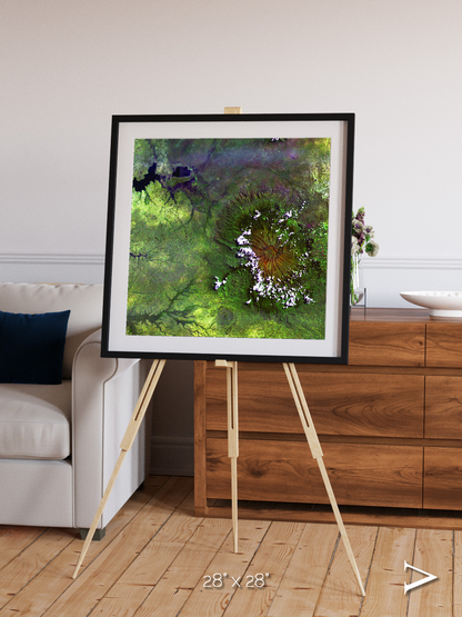 Vortex Trails, Mount Elgon Framed & Mounted Print