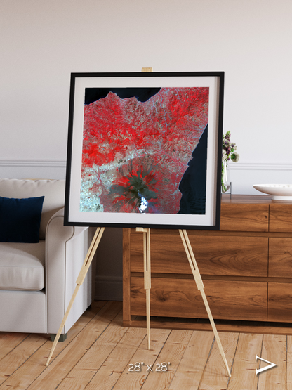Painted Archipelago, Mt Etna Framed & Mounted Print