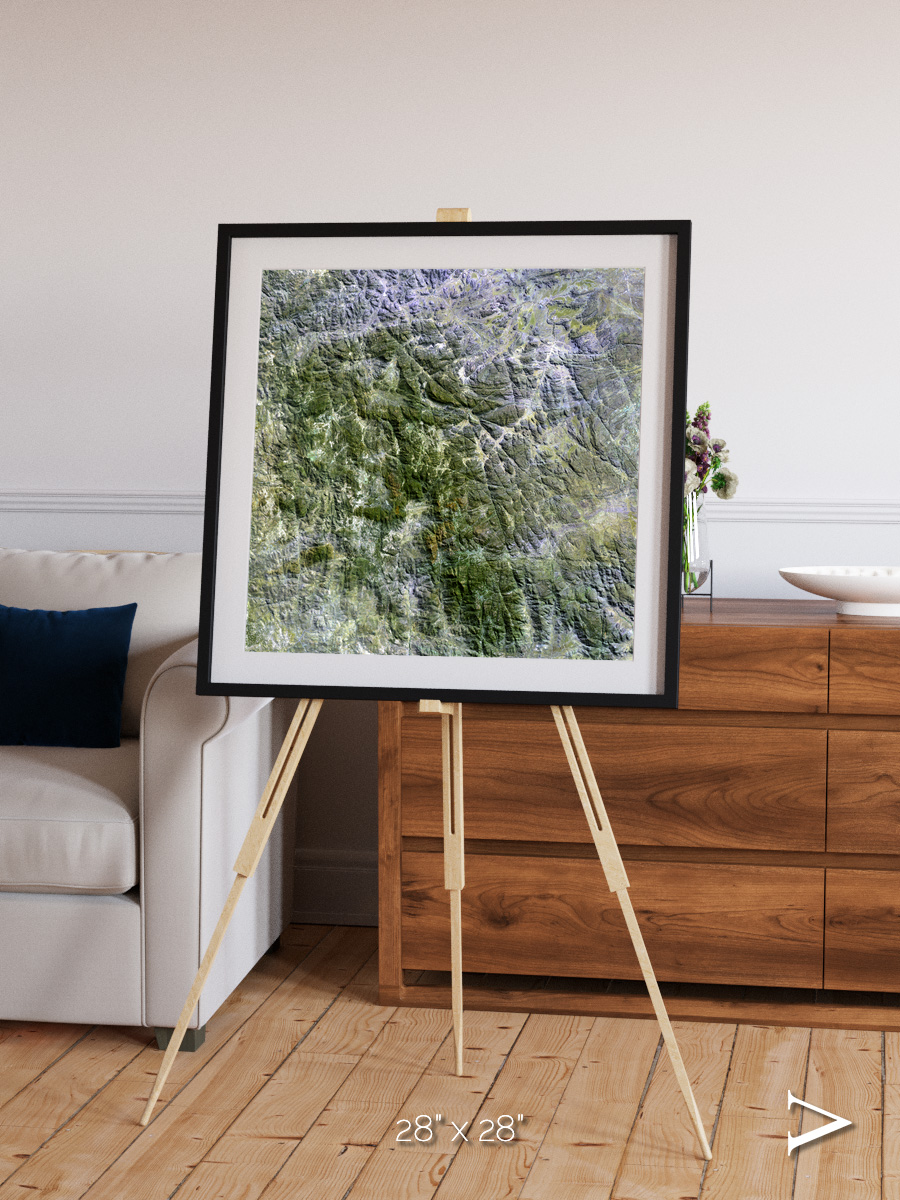 Earth in Colour, Namaqualand Framed & Mounted Print