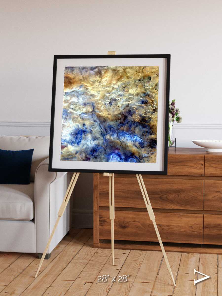 Heat Scars, No Mans Land Framed & Mounted Print