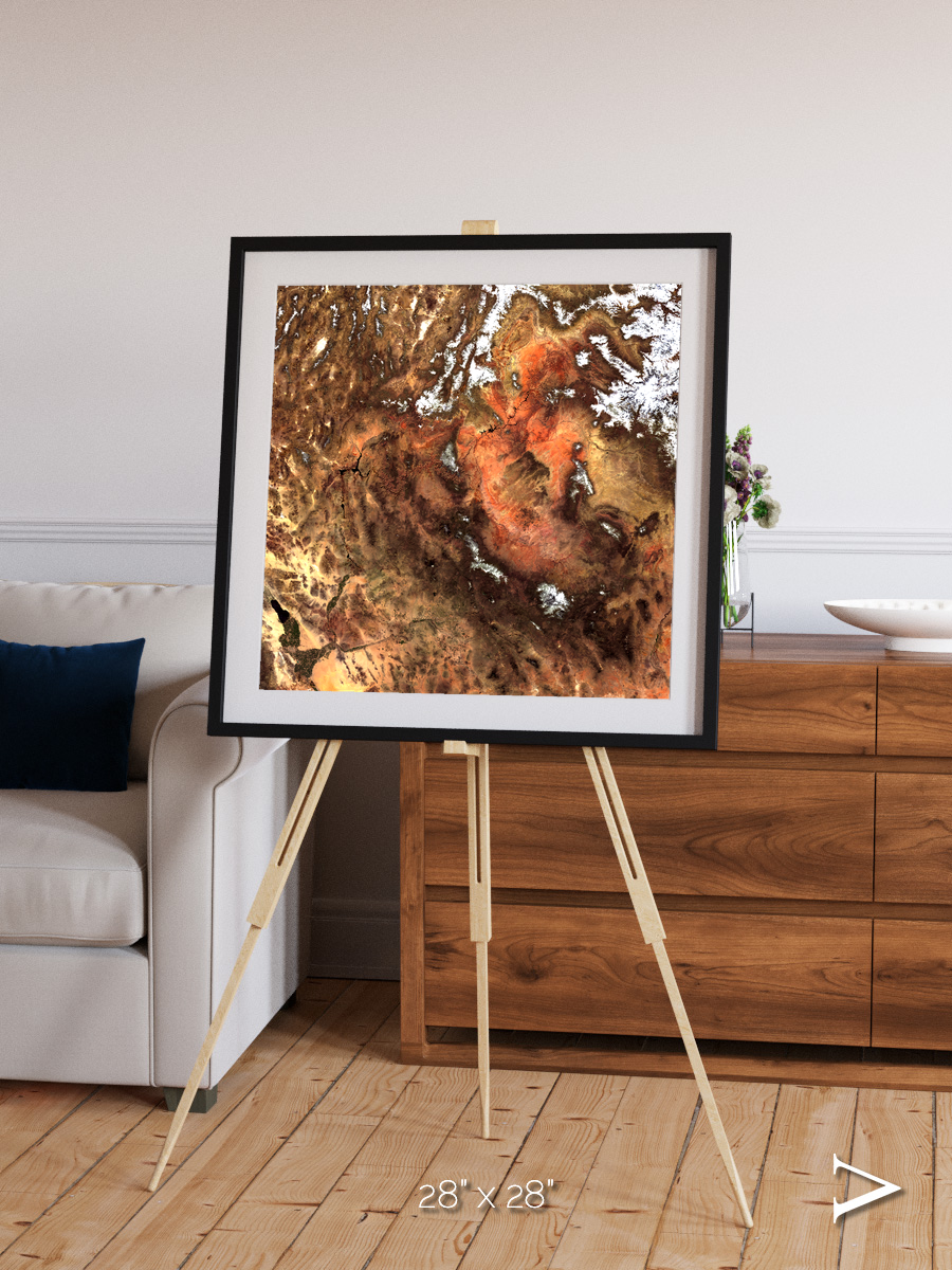 Sunlit Dunes, North America Framed & Mounted Print