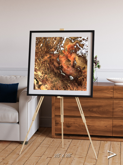 Sunlit Dunes, North America Framed & Mounted Print