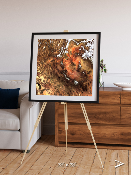 Sunlit Dunes, North America Framed & Mounted Print