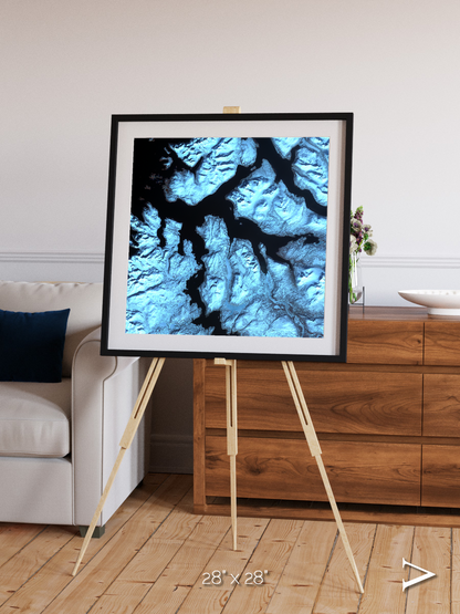 Glacial Passage, Northern Norway Framed & Mounted Print