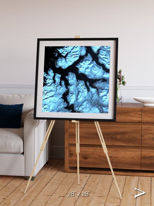 Glacial Passage, Northern Norway Framed & Mounted Print