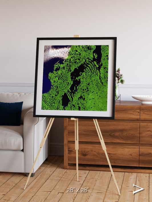 Tundra Reach, Liverpool Bay Framed & Mounted Print