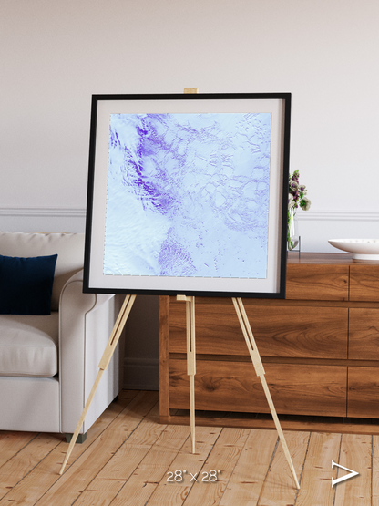 Ice River, Robinson Glacier Framed & Mounted Print