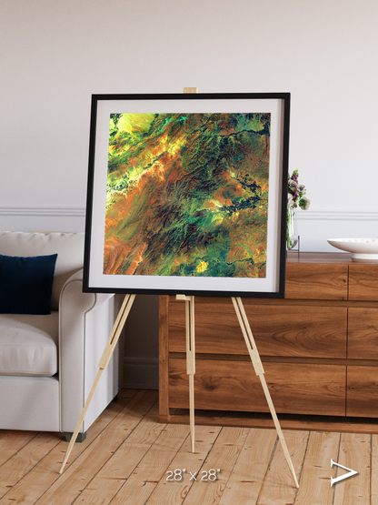 Irrigated Highlands, Eastern Afghanistan Framed & Mounted Print