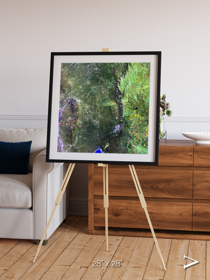Radiating Plains, San Luis Framed & Mounted Print