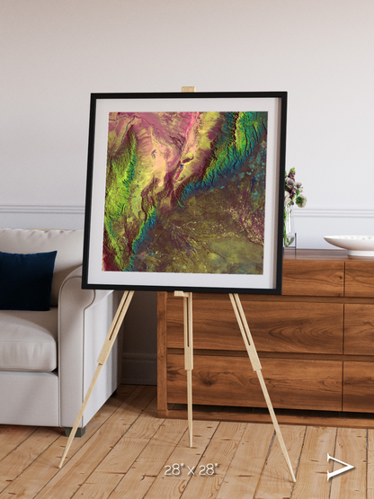 Textured Earth, Sierra de Velasco Framed & Mounted Print