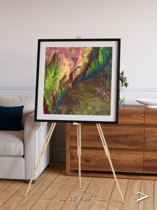 Textured Earth, Sierra de Velasco Framed & Mounted Print