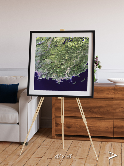 Bay and Shore, Southern Coast of France Framed & Mounted Print