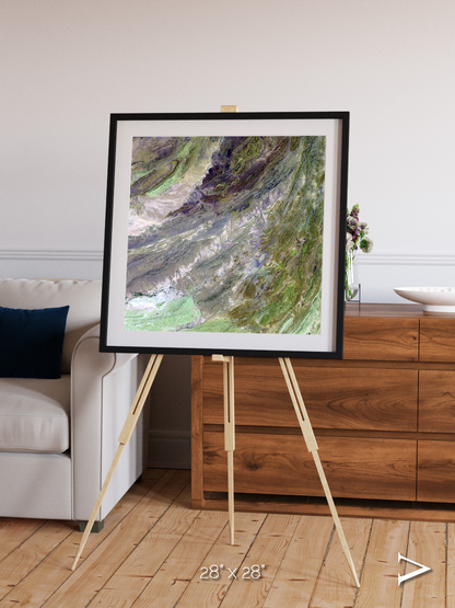 Rugged Relief, Sulaiman Mountains Framed & Mounted Print