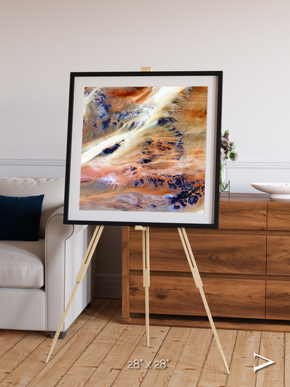 Shifting Dunes, Terkezi Oasis Framed & Mounted Print