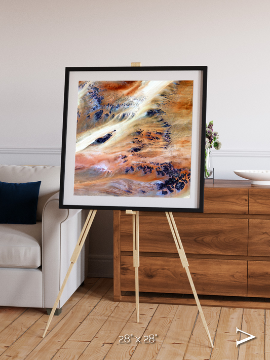 Shifting Dunes, Terkezi Oasis Framed & Mounted Print