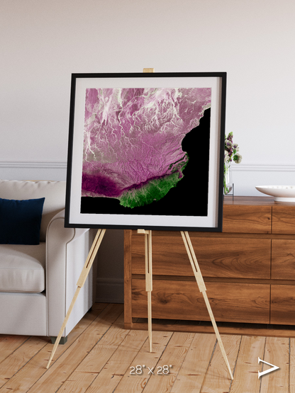 Monsoon Divide, Dhofar Framed & Mounted Print