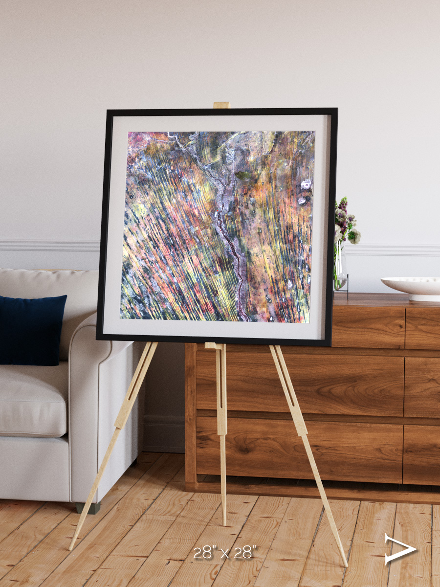 Crevasse Lines, The Optimist Framed & Mounted Print