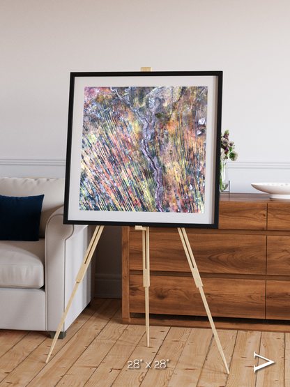 Crevasse Lines, The Optimist Framed & Mounted Print