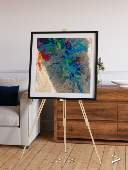 Rift and Fire, Ethiopia Framed & Mounted Print
