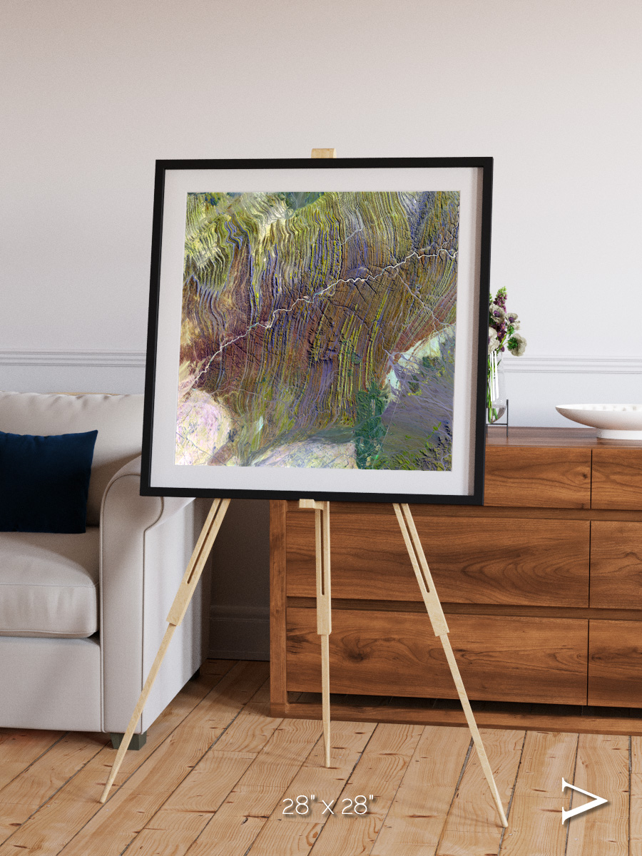 Shifting Dunes, Ugab River Framed & Mounted Print