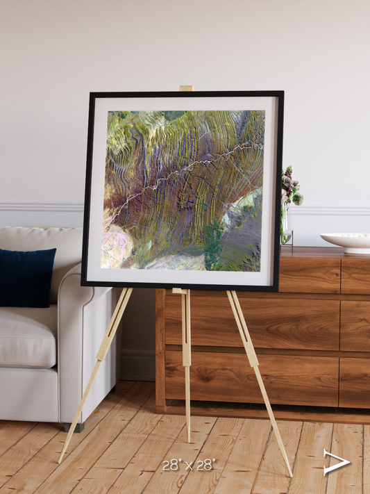 Shifting Dunes, Ugab River Framed & Mounted Print