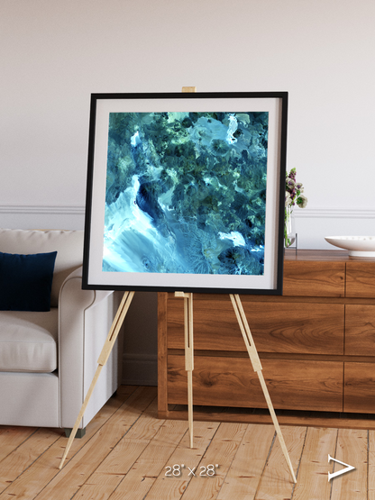 Heat Scars, Volcanoes Framed & Mounted Print