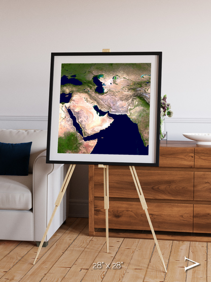 River Threads, Western Asia Framed & Mounted Print