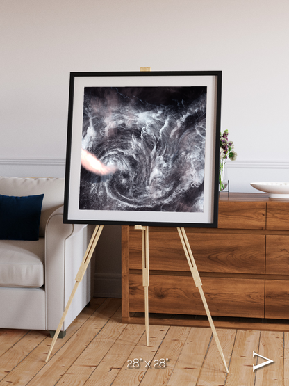 Wind Signatures, Whirlpool in the Air Framed & Mounted Print