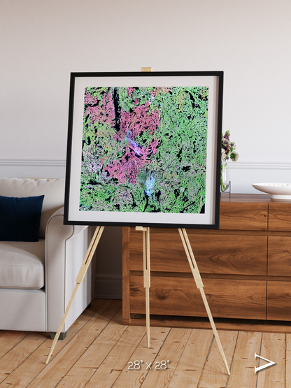 Ice River, Yellowknife Wetlands Framed & Mounted Print