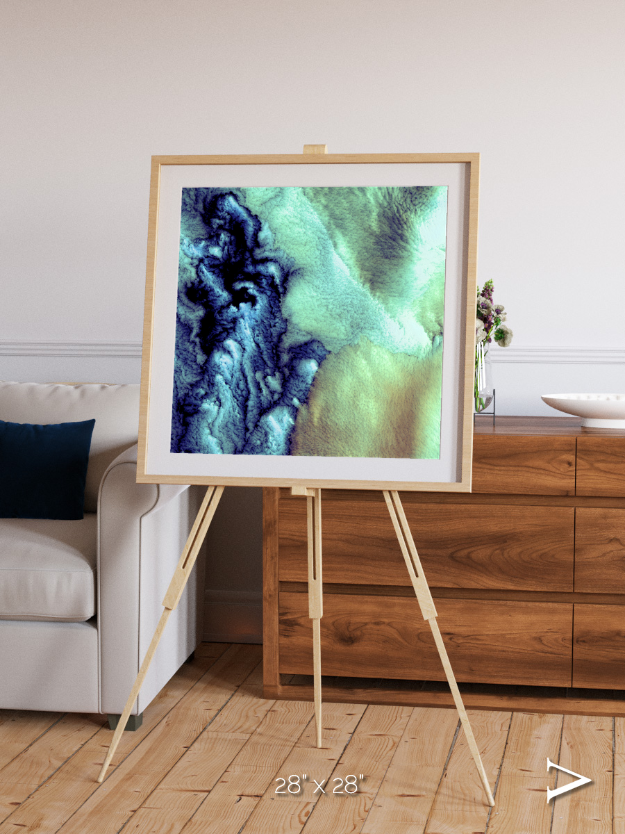 Shifting Skies, Aleutian Islands Framed & Mounted Print