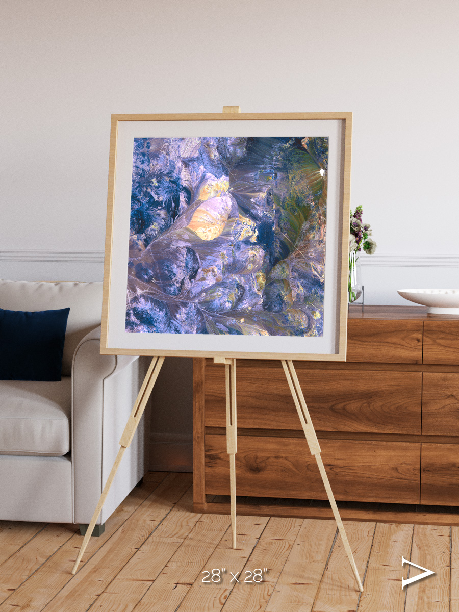 Heat Scars, Andes Framed & Mounted Print