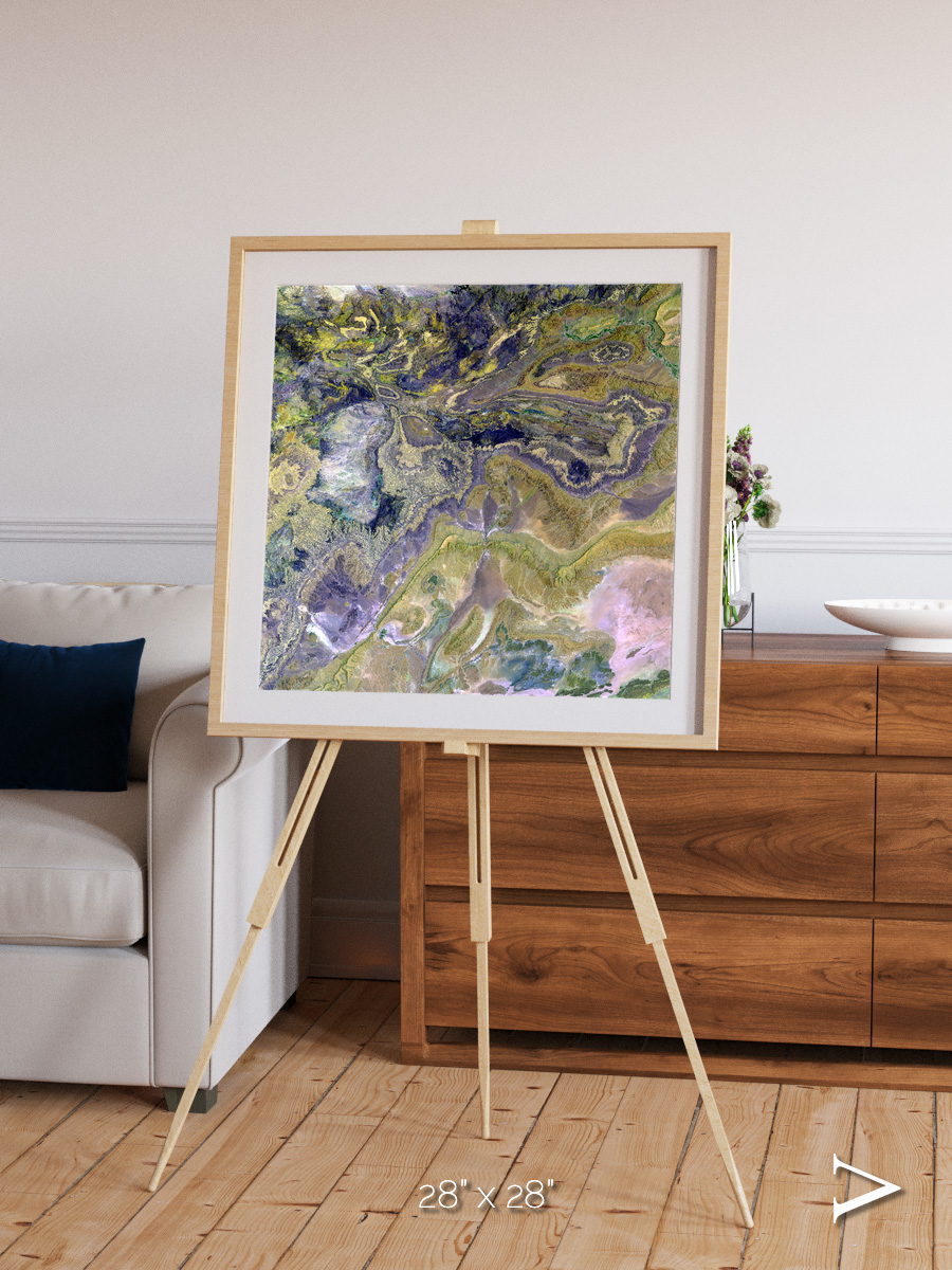 Mineral Horizons, Anti-Atlas Framed & Mounted Print
