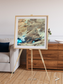 Saline Patterns, Dasht-e Kevir Framed & Mounted Print