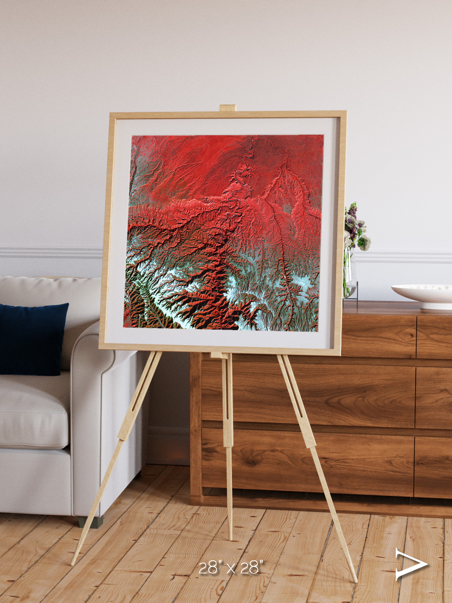 Ice River, Desolation Canyon Framed & Mounted Print