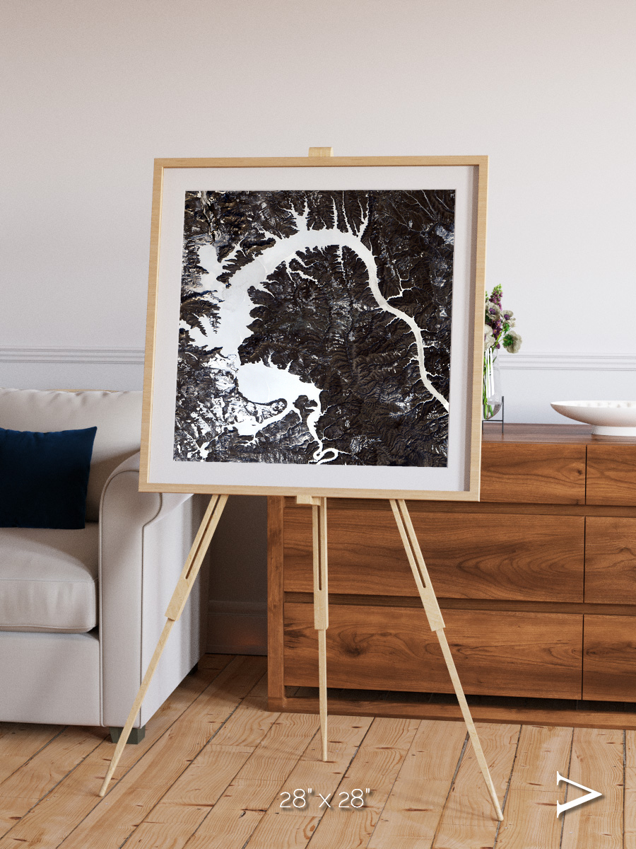 Dragon Lake, Siberia Framed & Mounted Print