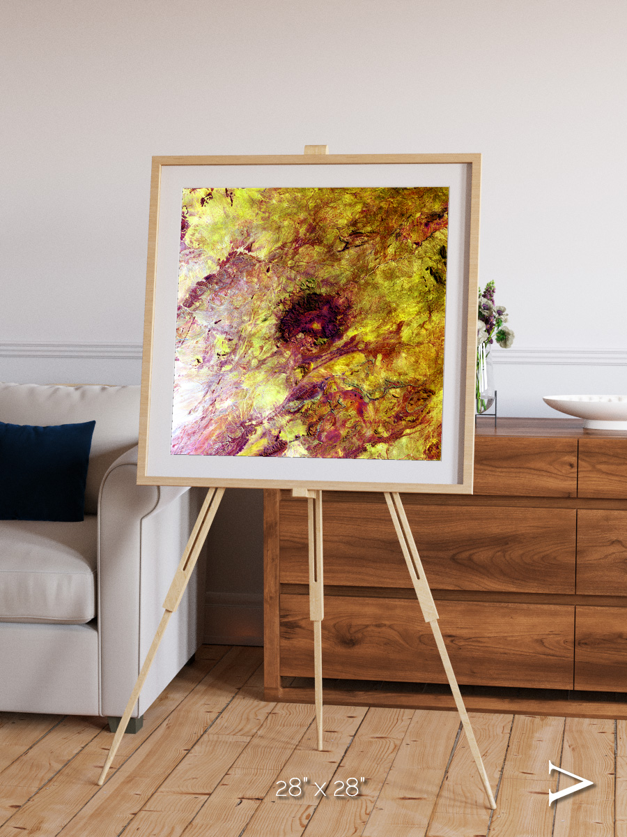 Magma Plains, Erongo Massif Framed & Mounted Print
