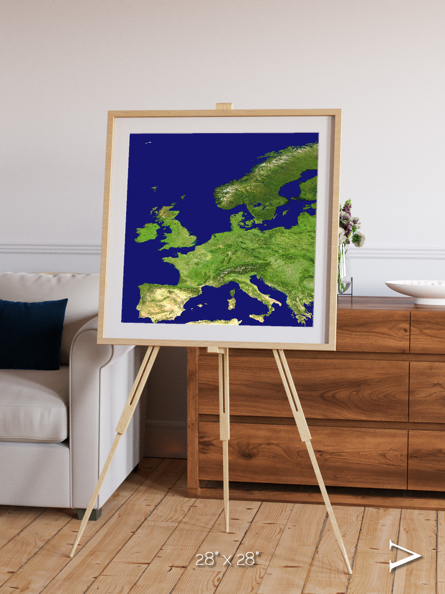 Arctic Outpost, Europe Framed & Mounted Print
