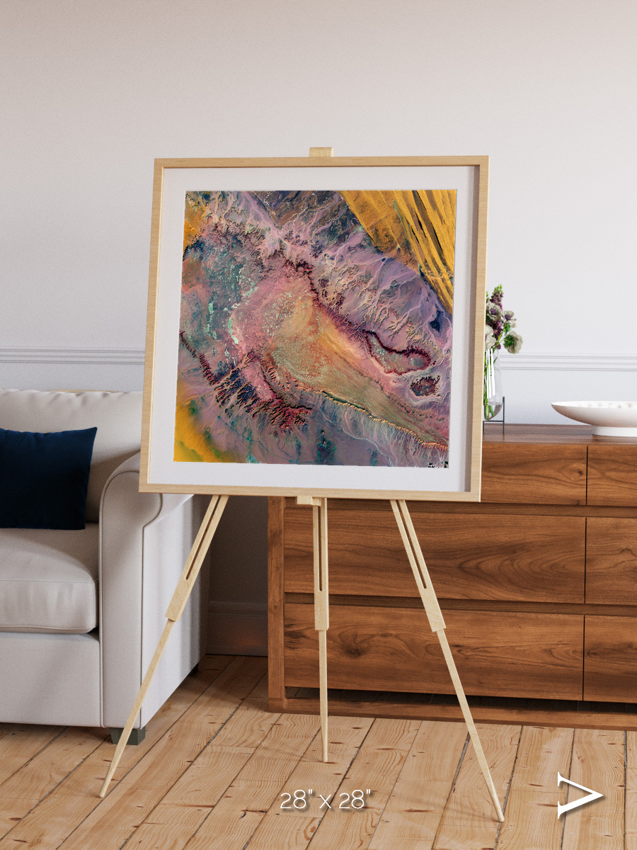 Echoes of Water, Western Desert Framed & Mounted Print