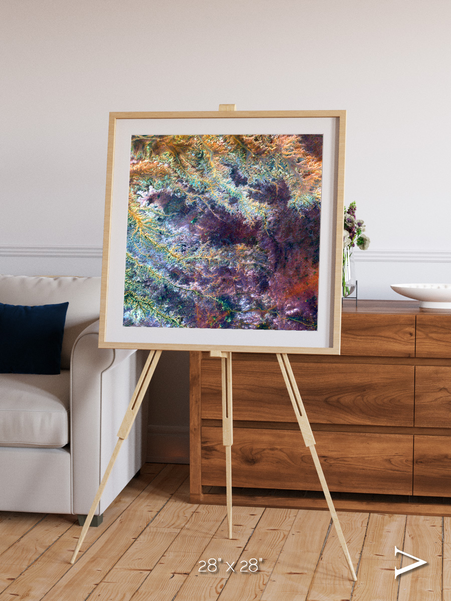 River and Plain, Ghadamis River Framed & Mounted Print