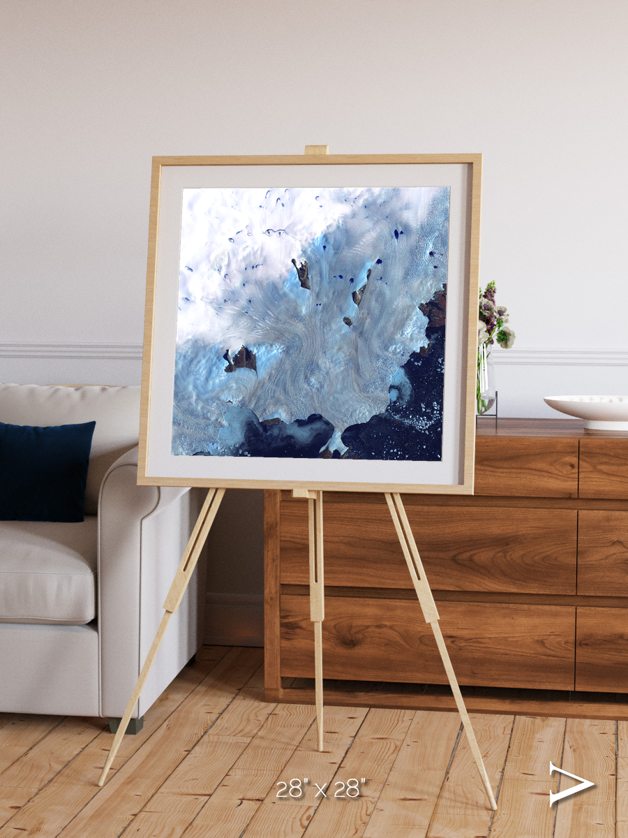 Waterways, Greenland Coast Framed & Mounted Print