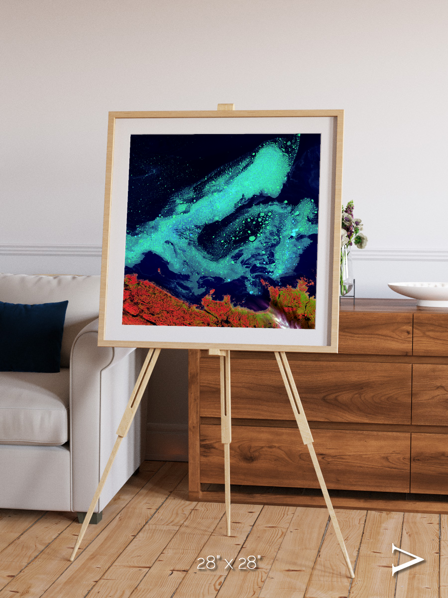 Frozen Currents, Foxe Basin Framed & Mounted Print